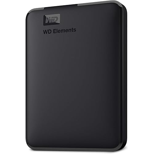 WD 4TB Elements Portable External Hard Drive for Windows, USB 3.2 Gen 1/USB 3.0 for PC & Mac, Plug and Play Ready - ‎WDBU6Y0040BBK-WESN