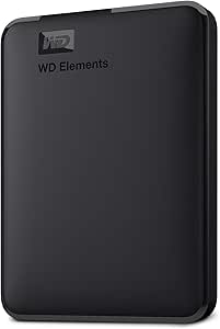WD Elements Portable externe Festplatte 4 TB (mobiler Speicher, USB 3.0-Schnittstelle, Plug-and-Play, für Windows formatiert) Schwarz