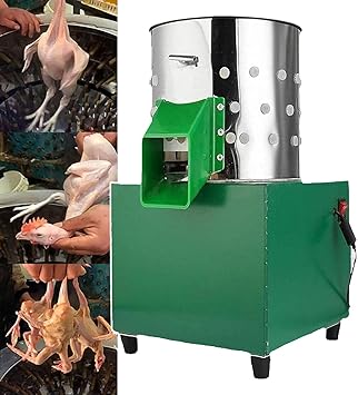 Small Chicken Plucking Machine, Stainless Steel Chicken Feather Plucker, Poultry Plucker Machine,Automatic Chicken Plucker,Ideal for Poultry Chicken, Quail, Farming Abattoir