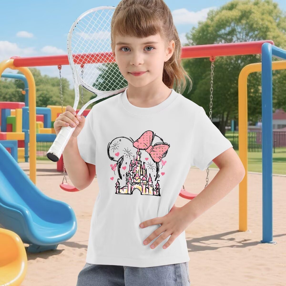 Magic Kingdom Shirts for Girls Magical Castle Graphic Tee Kids Toddler Holiday Vacation Shirt Girls Trip Casual Tops - Image 3