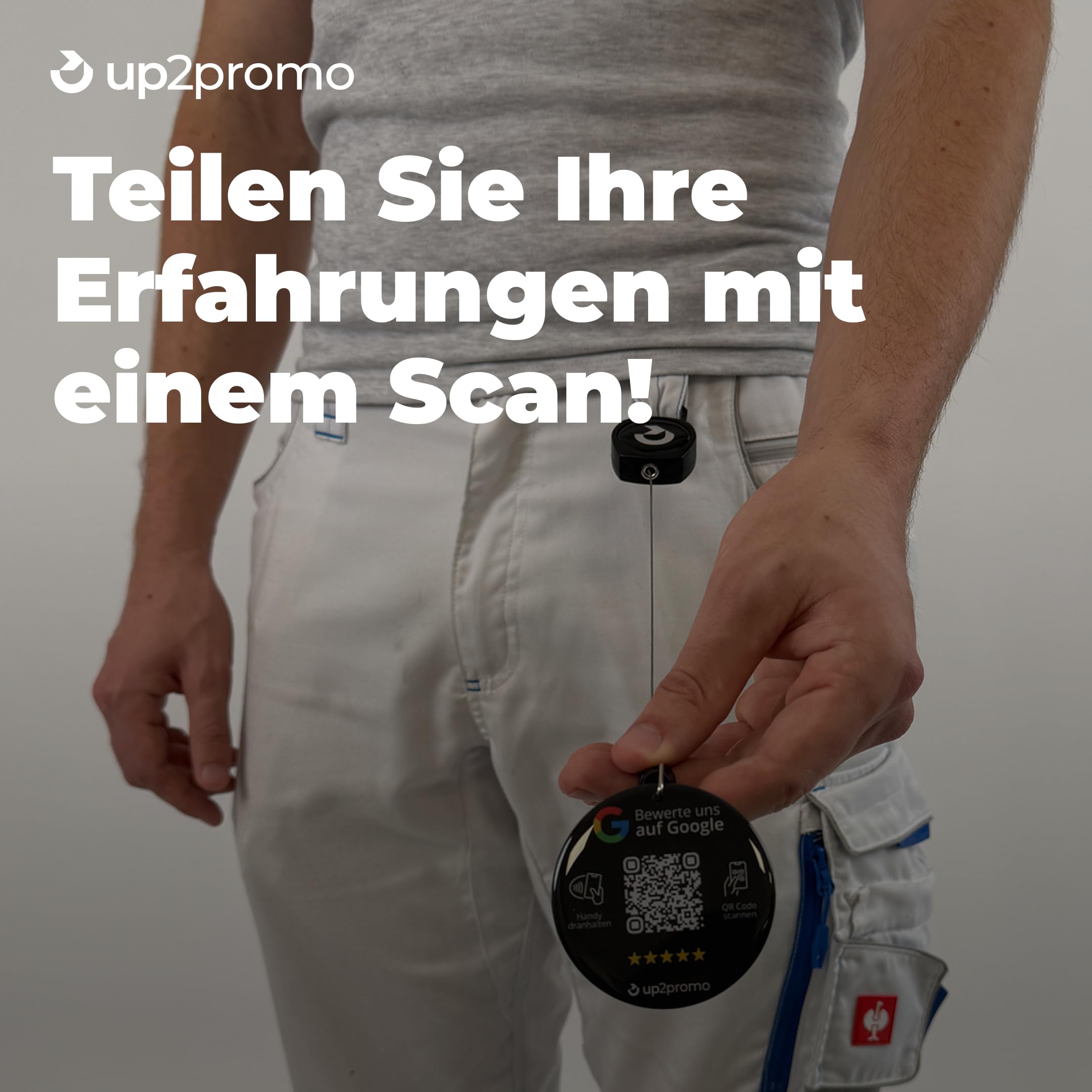 Bewertung NFC & QR Badge/JoJo/Tag für Google (schwarz)