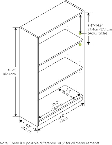 Miniatura 2 de Furinno Jaya - Estantería ajustable