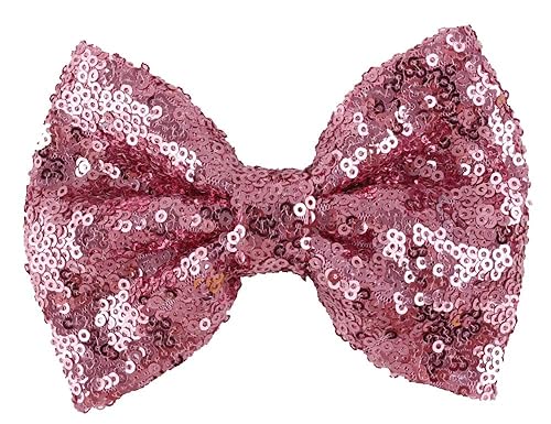 Miniatura 6 de Love Fairy Fashion Bow Horquilla Lentejuelas Pinza para el pelo Multicolor 0ptional para niños y mujeres (negro)