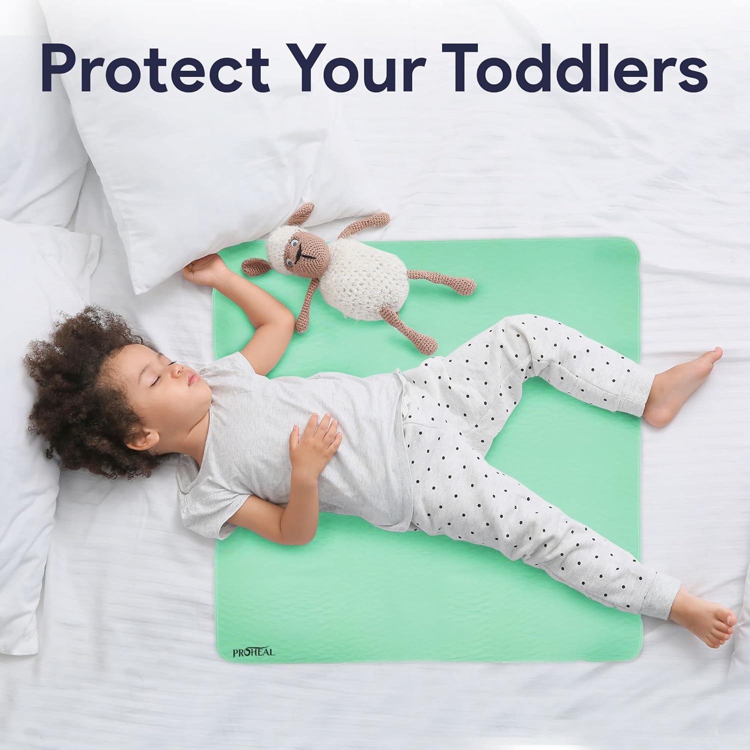 Incontinence Bed Pads Washable - Quick Dry Waterproof Bed Pads - Soft and Breathable Poly Laminated Chucks - Heavy Duty Absorbent Reusable Pee Pads for Adults - 34" x 36" - 2 Pack