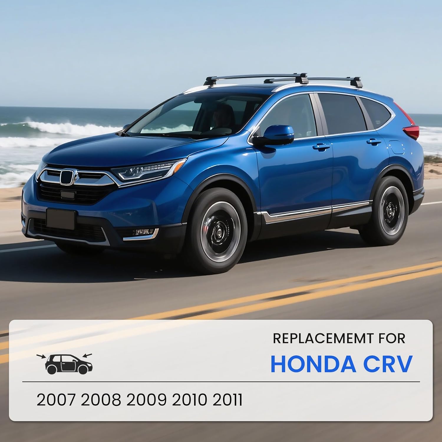 ANIKLUIM® Windshield Wipers for 2011 2010 2009 2008 2007 Honda CR-V,26 Inch+16 Inch+14 Inch Front and Rear Wiper Blades,Easy to Install (Pack of 3)