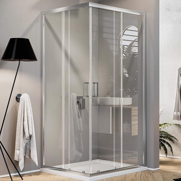 Idralite Box Mampara de Ducha Cuadrado 70x70 H185 Transparente 6mm Mod. Ready - 5