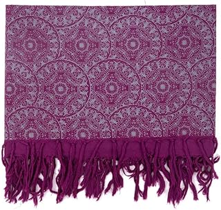 Etole - Sciarpa tibetana Mandala Purple - Taglia S - XXXL - 100% cotone viola