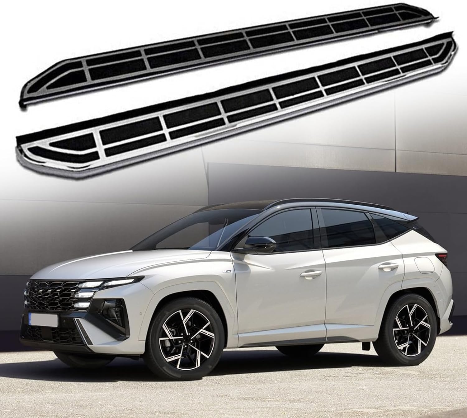 Fixed Side Step Fits for Hyundai Tucson 2022 2023 2024 Nerf Bar Running Board