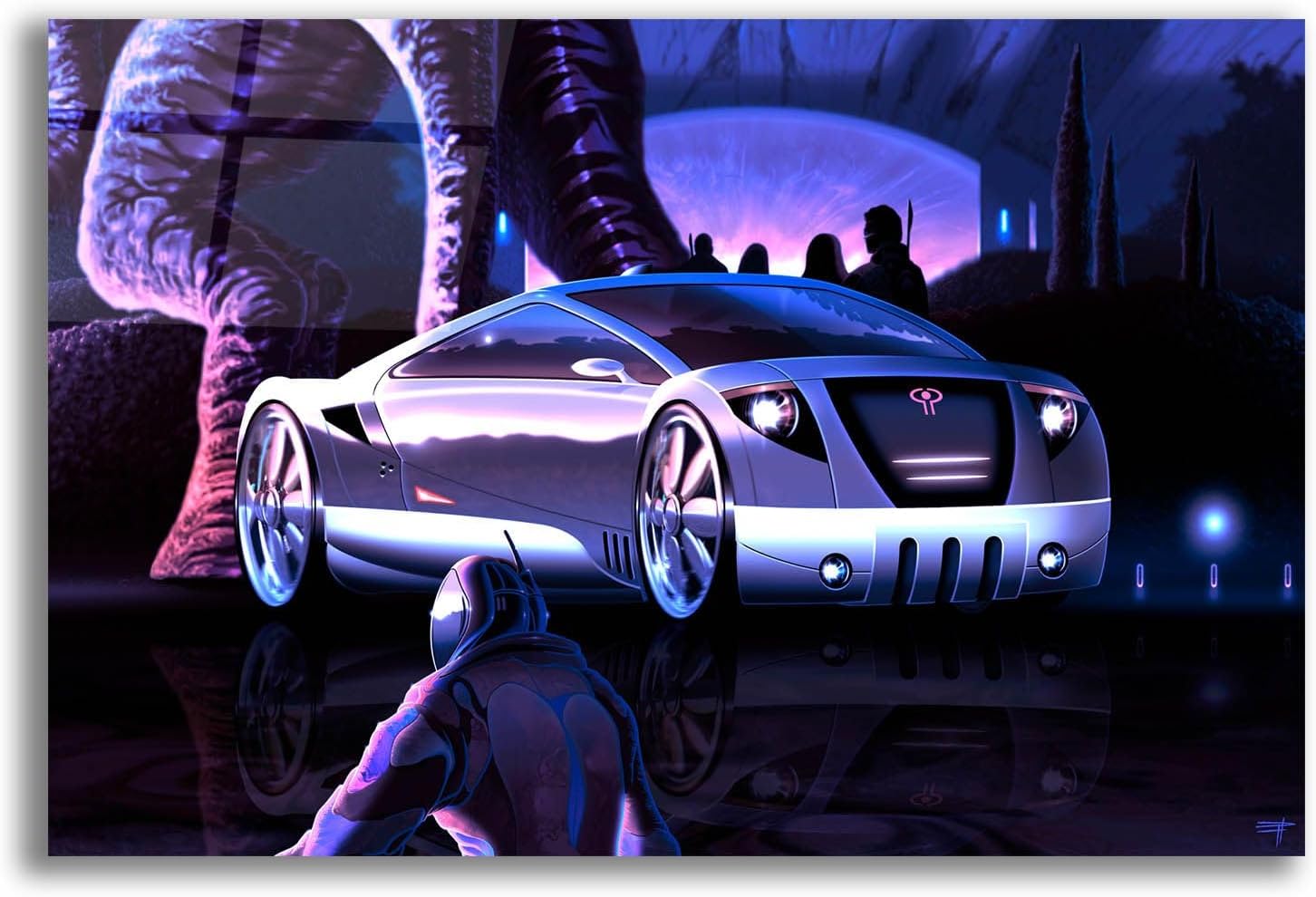 Epic Art 'Megafuture Galantx Z Xxvii' by Fernando Palmer, Acrylic Glass Wall Art, 16"x12"