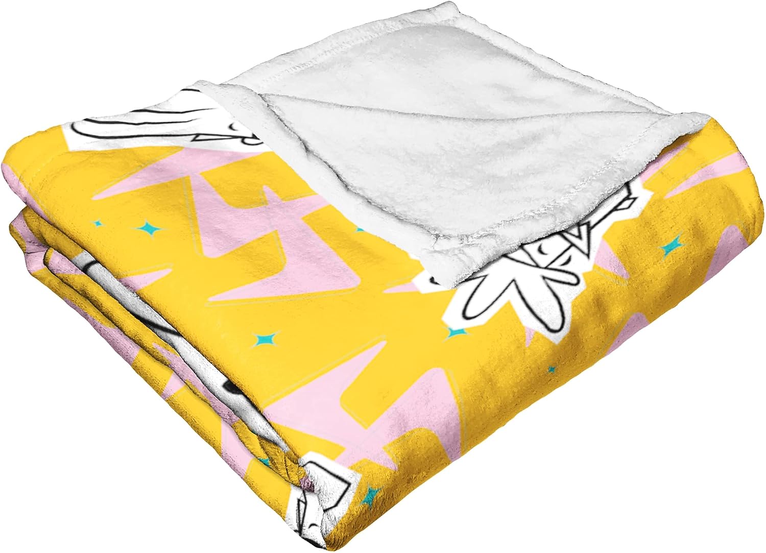 NORTHWEST Cartoon Network - Johnny Bravo Silk Touch Throw Blanket, 50" x 60", Johnny and Friends