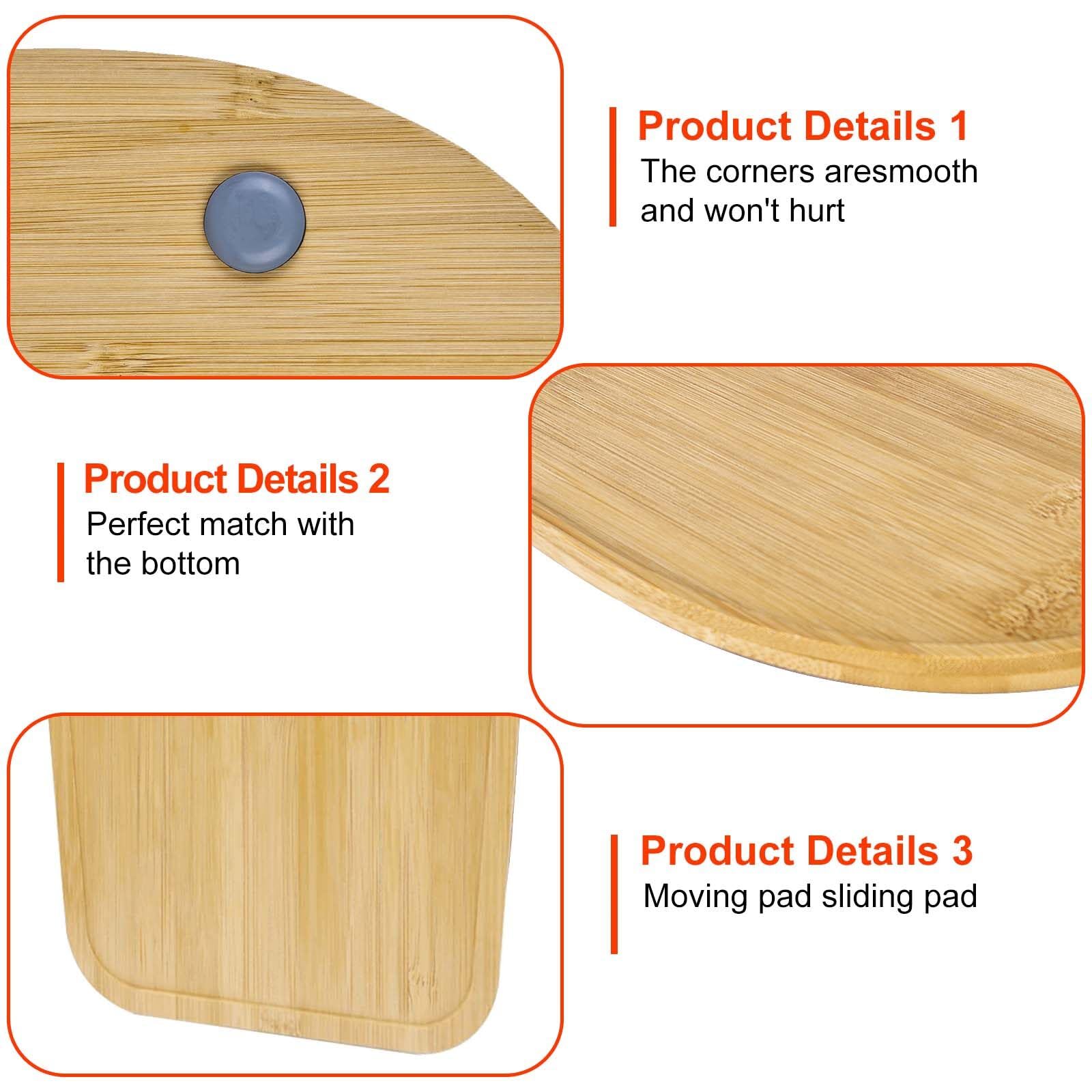 Bamboe glijplank compatibel met Kitchen Aid Artisan 4,5-5 Qt (4,3 l - 4