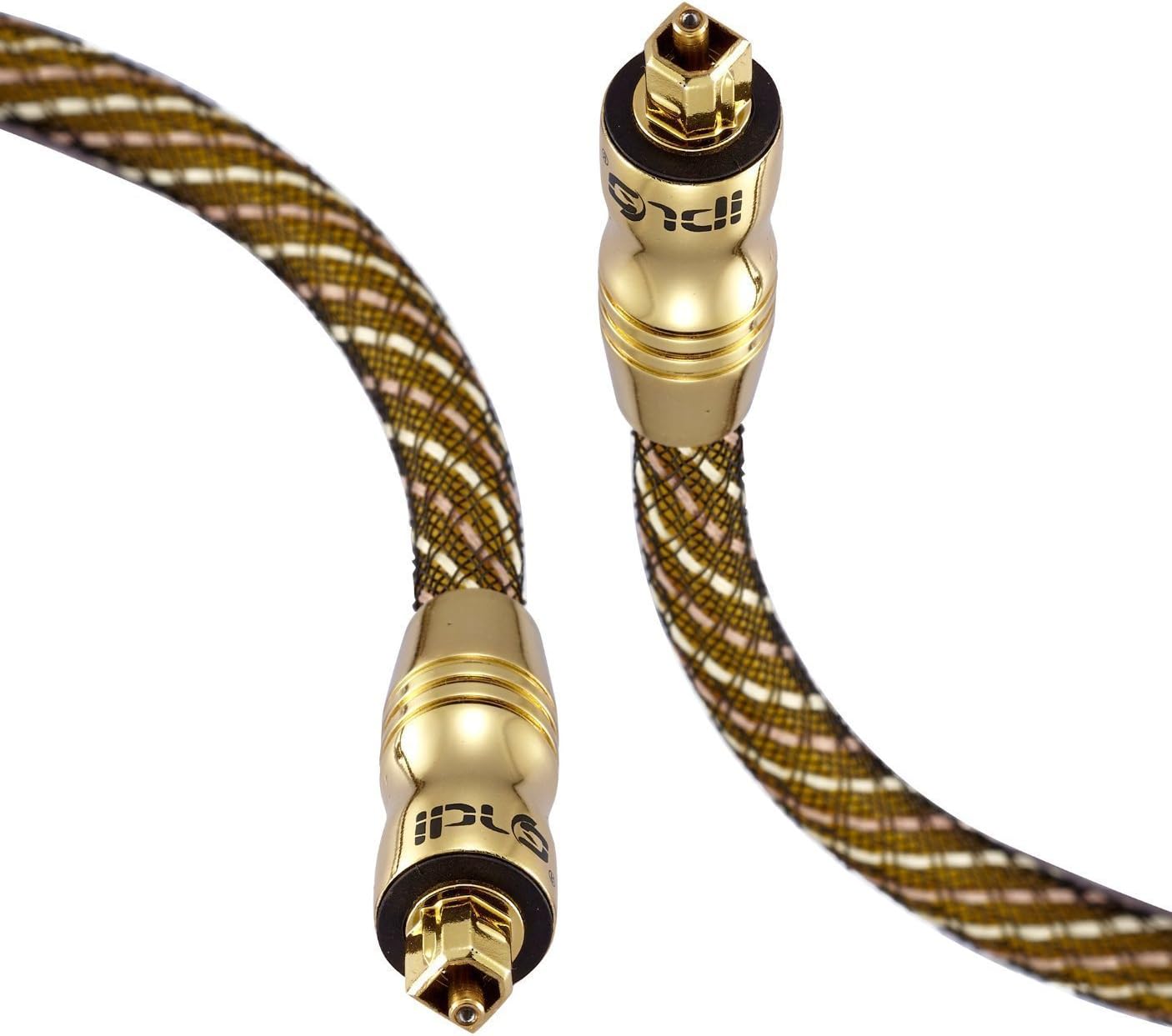 IBRA 30Ft Master Gold - Digital Optical Audio Toslink Cable 30 Feet (10 Meter)