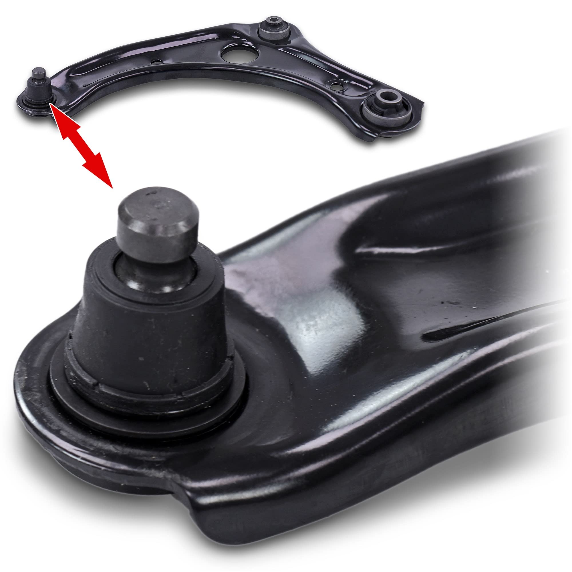 ATEC Germany 2x bras de suspension avant inférieur gauche droit Compatible avec NISSAN MICRA IV (K13K)