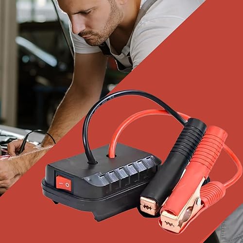 Miniatura 9 de Arrancador de batería de arranque de automóvil, adaptador convertidor seguro de 18 a 21 V, batería de refuerzo automotriz  Arrancador automático,