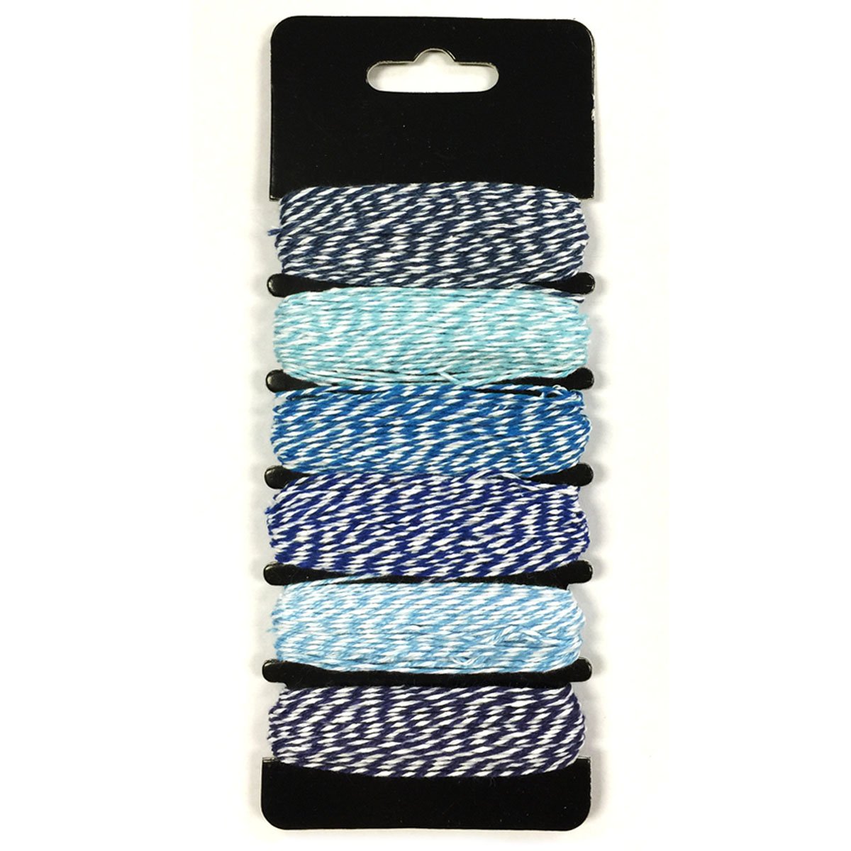 Ficelle de cuisine en coton bleu Wrapables 4 plis lot de 6 rouleaux