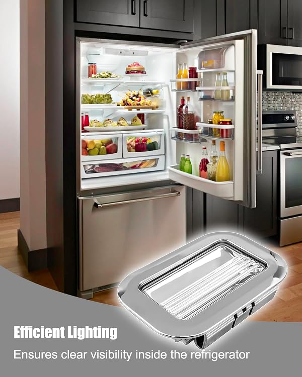 JUFZQO W11462342 Refrigerator LED Light Module Fit for Whirlpool Kitchenaid Jenn-Air, White Refrigerator LED Light Assembly Replace W10607479 W10843339 W10908166 4959065 AP6989197 PS16218086, 5 Pack by JUFZQO - Image 3