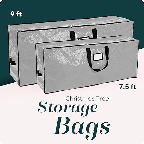 Miniatura 11 de Bolsa de almacenamiento para árbol artificial de Navidad, de gran capacidad Rojo