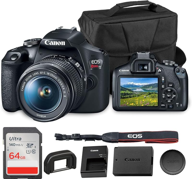 Canon EOS Rebel T7 DSLR Camera