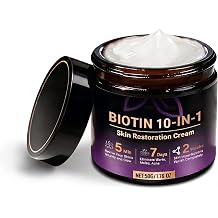 Biotin 10-IN-1 Skin Restoration Cream, Revives Skin Vitality and Glow, 1.76 oz