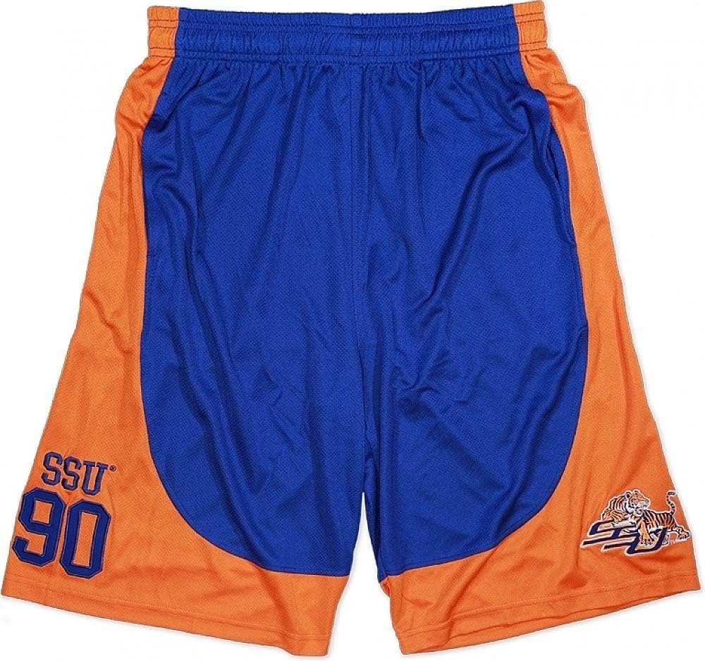 Big Boy Savannah State Tigers S2 Mens Basketball Shorts [Royal Blue] - ID#1769-146-207-0-0
