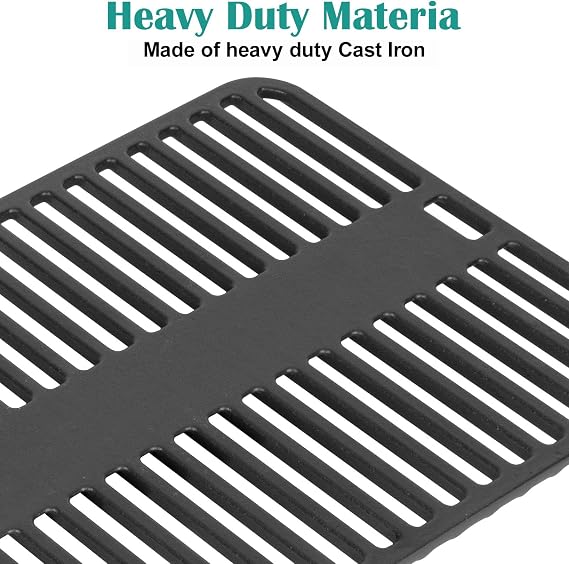 Cast Iron Grill Grate for Weber Go-Anywhere Charcoal and Gas Grill, Cooking Grill Grids Replaces 80631, 70211, 3634, 67195, 16 x 10