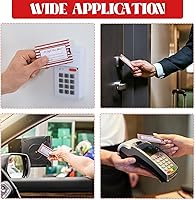 Vista 3 de Eaasty 500 fundas para tarjetas de regalo, sobres para tarjetas de Navidad, fundas protectoras para negocios, 2.36 x 3.54 pulgadas (Lindo)