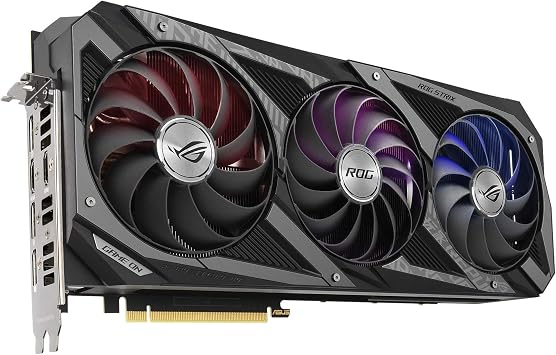 ASUS ROG STRIX NVIDIA GeForce RTX 3060 Ti OC Edition Gaming Graphics Card (PCIe 4.0, 8GB GDDR6, HDMI 2.1, DisplayPort 1.4a, Axial-Tech Fan Design, 2.9-Slot, Super Alloy Power II, GPU Tweak II)