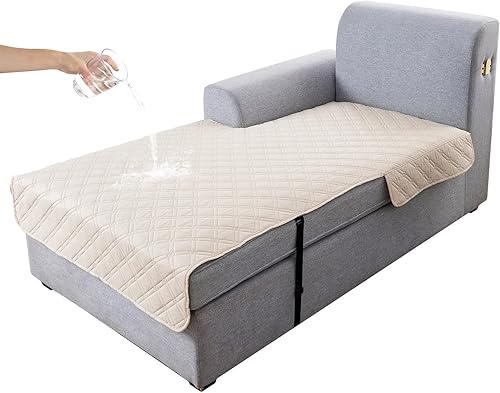 Miniatura 9 de Genina Funda de Sofá Impermeable, Lavable Antideslizante de 78 Pulgadas Fundas de Sofá con 3 Cojines, Fundas de Sofá Seccional para Mascotas