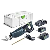 Festool Sierra de Sable a Batería RSC 18 5,0 EB-Plus 18 V | Motor EC-TEC sin...