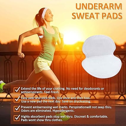 Armpit Sweat Pads, UOIRMI Underarm Sweat Pads for Women and Men [100 PCS], Disposable