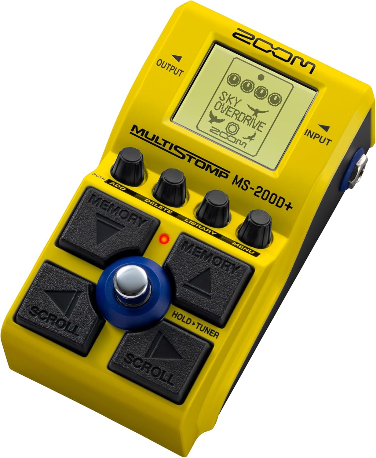 Zoom MS-200D+ Multistomp Drive Pedal Bundle with Zoom AD-16 9V AC adapter, Unbalanced Interconnect Cable, Max AA Batteries (4 Pack), Pick Variety Pack, and More