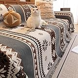 【Matériau】 Cette couverture confortable et polyvalente est fabriquée à partir de fibres de polyester de haute qualité. Le tissu subit un traitement spécial pour obtenir une texture chenille exceptionnellement douce et moelleuse au toucher. Il résiste aux accrocs, se caractérise par une excellente durabilité et une excellente respirabilité.