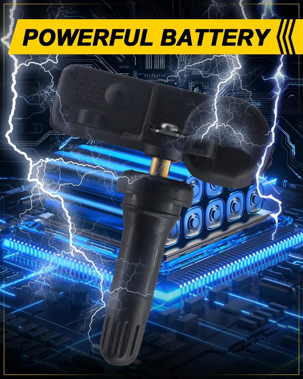 DE8T1A180AA Programed TPMS Sensors for:-Ford F150 Explorer Focus Edge Escape Flex F250 F350, for:-Lincoln MKT MKZ Navigator, for:-Mercury 2009-2019 Tire Pressure Monitoring System 315 (4)