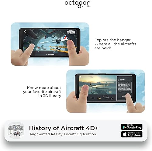 Miniatura 10 de Octaland - Tarjetas didácticas 4D+ para niños, tarjetas educativas del alfabeto con realidad aumentada (AR) para el aprendizaje de idiomas en 17