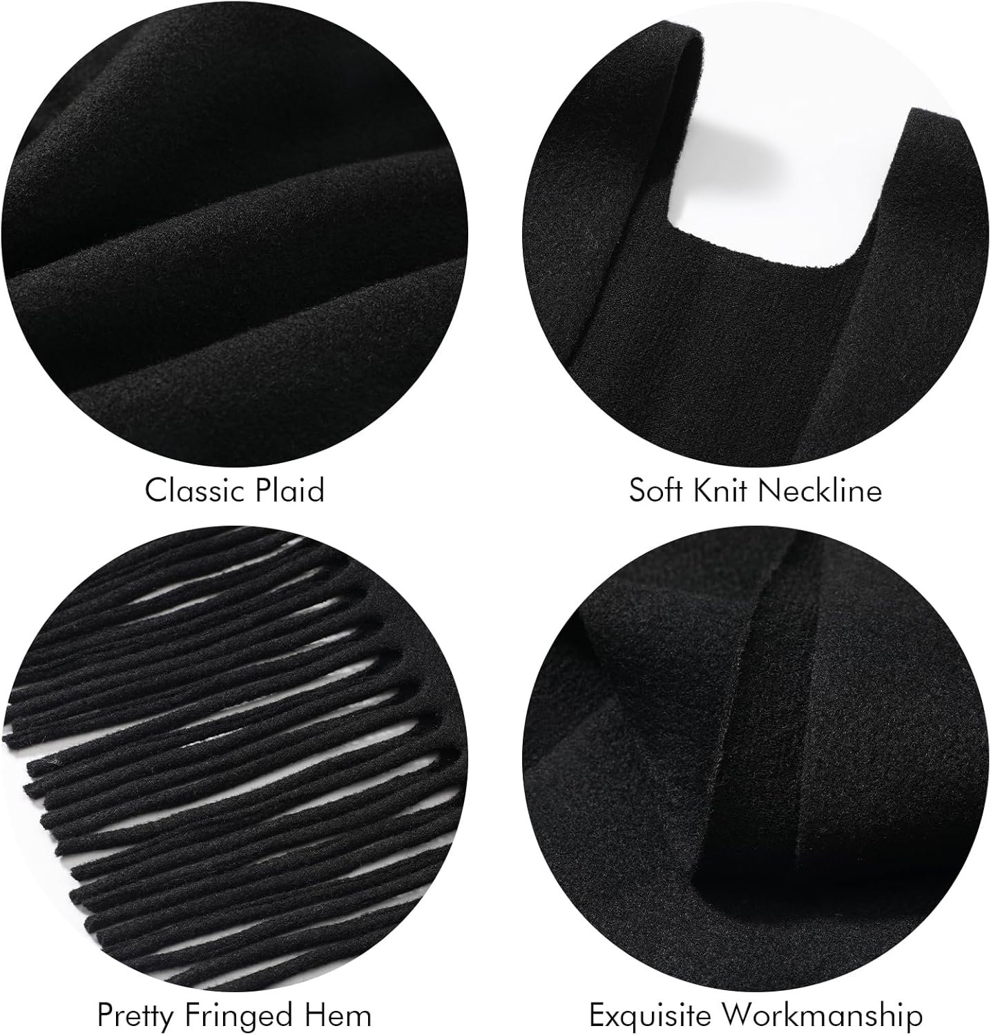 Premillow Shawl Wraps for Women, Open Front Cape Ponchos for Women, Oversized Womens Poncho Shaw for Spring Fall Winter - Image 5