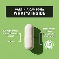 Vista 3 de NatureWise Garcinia Cambogia - 60% Concentración de HCA Extracto, Apoyo Natural para Metas de Peso y Niveles de Energía - Vegano, Sin GMO, Sin