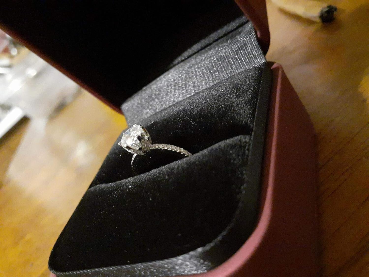 1.25 Carat (ctw) Moissanite engagement rings for women Platinum Plated Silver ring moissanite rings-9