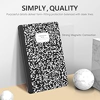 Vista 3 de MoKo - Funda compatible con iPad mini 5 2019/Mini 4 2015 (5ta/4ta generación de 7.9 pulgadas), fina, ligera, con soporte, con protector traslúcido