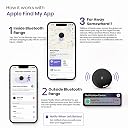 ZESWIN Smart Tag for iOS (Black) – Apple Find My Compatible Bluetooth Tracker for Keys, Wallet, Luggage & Bike | 80dB Alarm, No SIM/Subscription, Silicone Keychain Cover Included gallery image