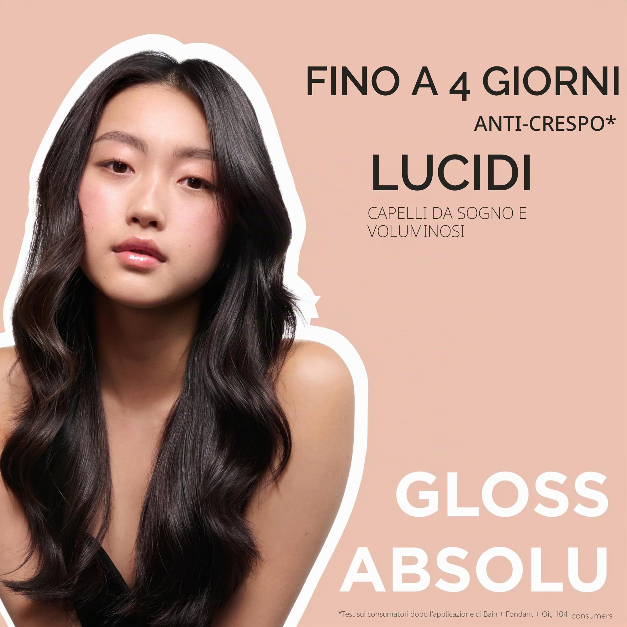 Kérastase, Gloss Absolu, Balsamo per Capelli Crespi, Con Acido Glicolico, Acido Ialuronico e Olio di Rosa Canina, Fondant Insta Glaze, 250ml