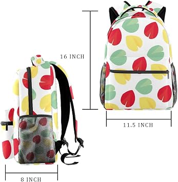 Kids Backpack, Fortune Cookie Pattern School Backpack, Waterproof Rucksack Casual Daypack, Book Bag Laptop Bag for Men Women