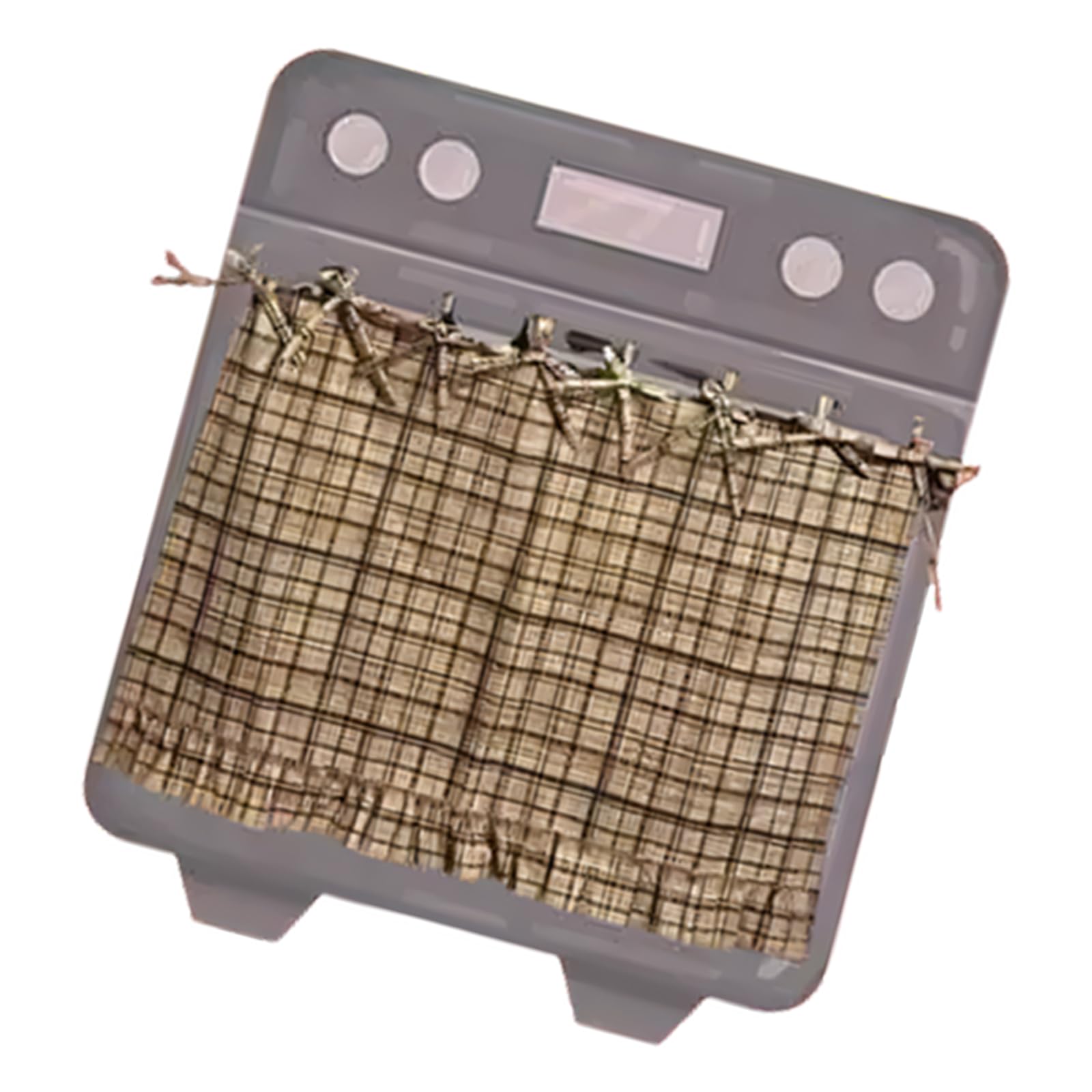 HDOYTXXM Farmhouse Oven Skirt Handcraft Decoration Blends Practicality with Aesthetic Appeal for Home Use Artisanal Kitchen Fabric