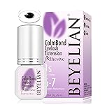 BEYELIAN Sensitive Eyelash Extension Glue 0.17fl.oz/5ml / 1Sec Drying Time/Retention - 6-7 Weeks/Black Adhesive/Professional Hypoallergenic Formaldehyde-Free Lash Extension Glue Supplies