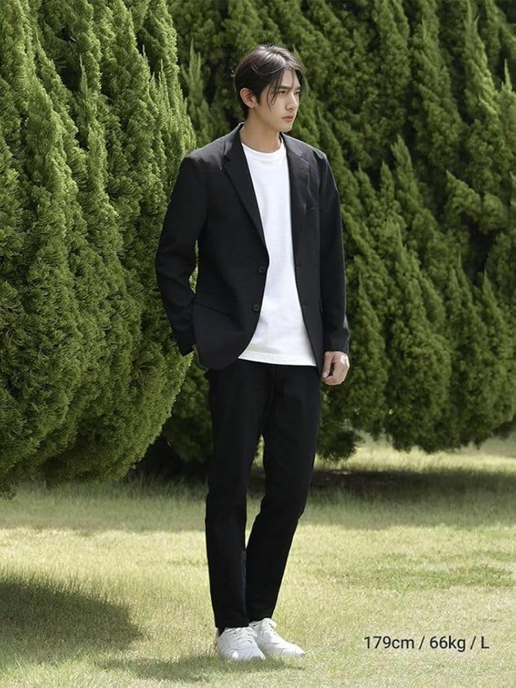 Amazon | [DCOLLECTION] GENE ブラックスリムパンツ