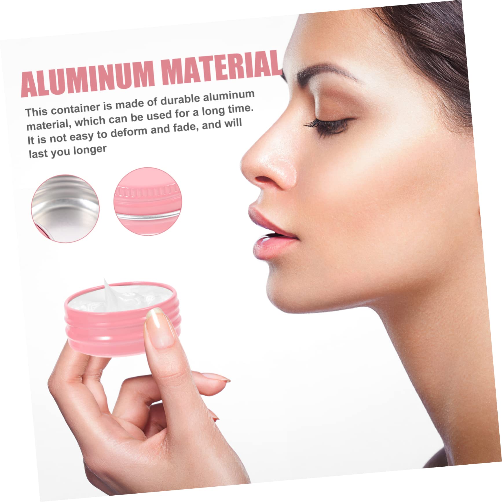 Garneck Aluminum Tin Jars Screw Lid 24pcs Metal Tins Lids for Jars Multi-Purpose Storage Containers for DIY Projects