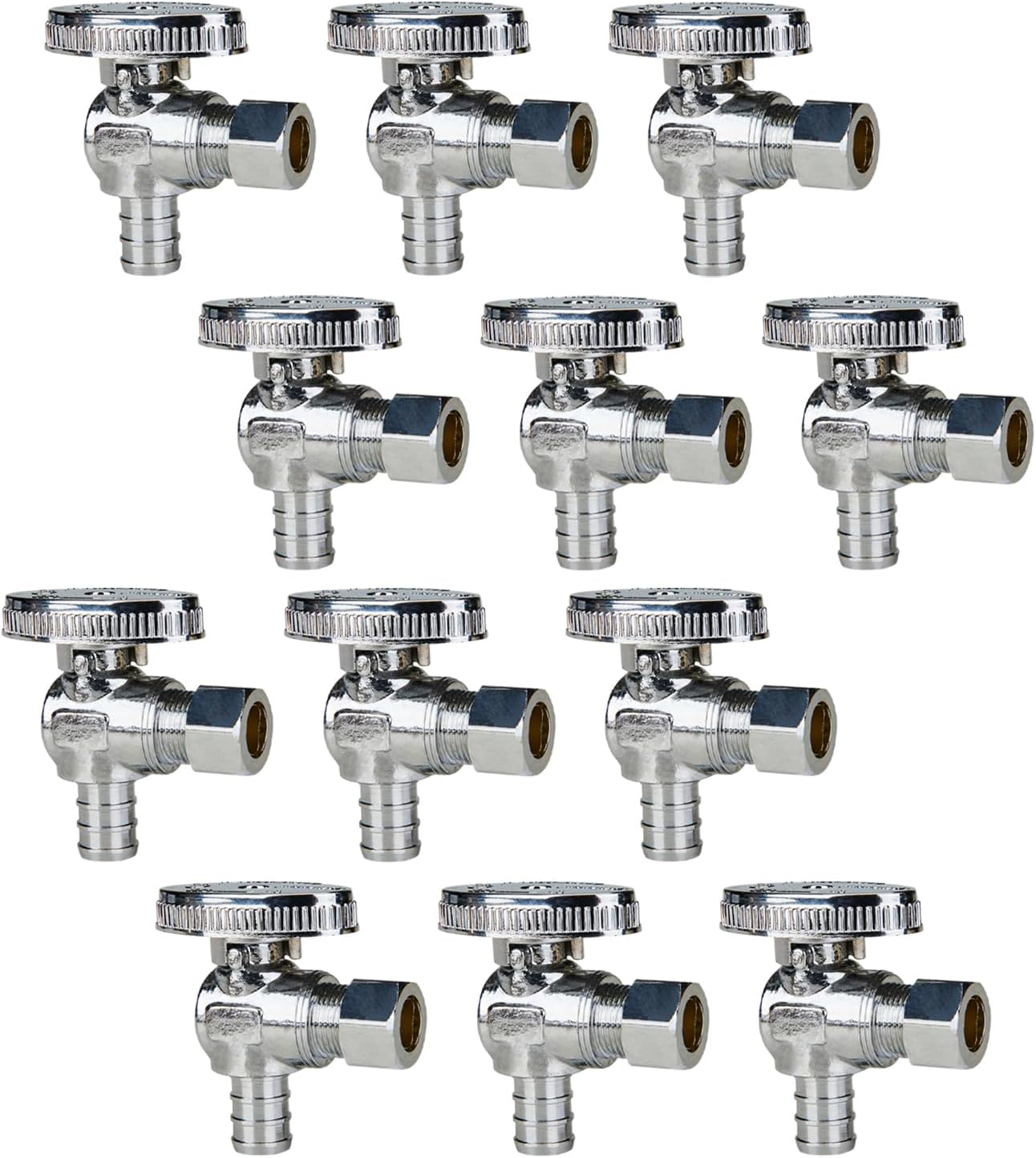 SUNGATOR 12-Pack 1/2 in PEX Angle Stop Valves
