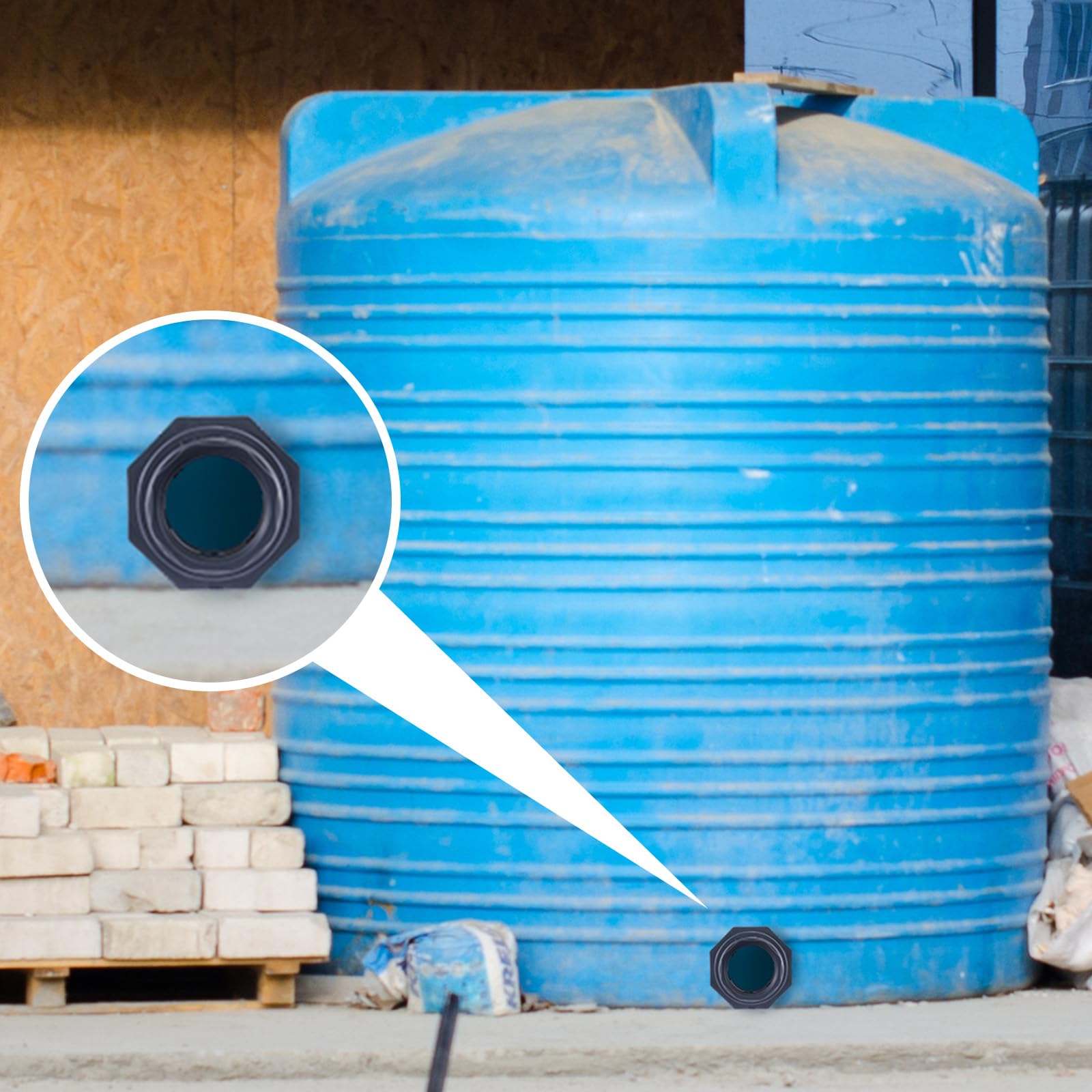 4 Inch Tank Connection Snapklik.com : Maasechs 1 Pcs 4 Inch Bulkhead Fitting PVC Water Tank ...