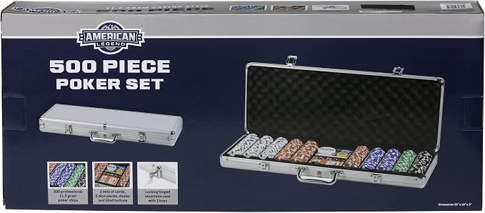 Set de Poker American Legend 500 Piezas con Estuche de Aluminio miniatura 9