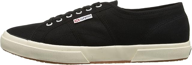 Superga Womens Classic Cotu Canvas Low Top Retro Plimsoll Trainers - Black - 6.5