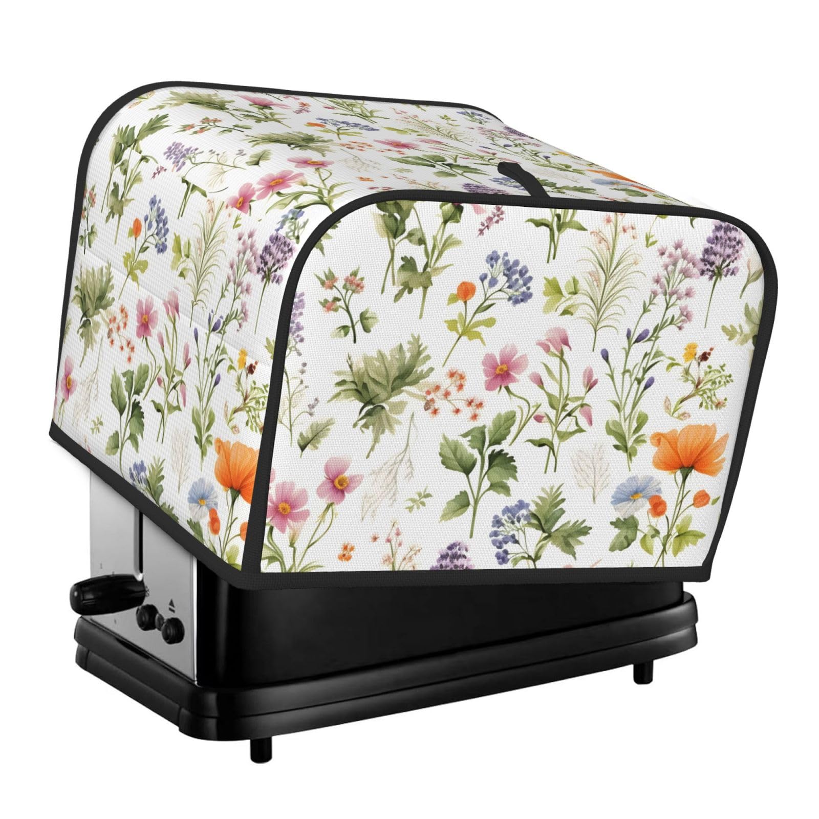 Toaster Cover 4 Slice, Spring Floral Flower Waterproof Dustproof Kitchen Small Appliance Covers